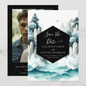 ユニーク結婚航海の自然 セーブザデート (正面/裏面)