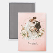 ユニーク結婚賜物 マグネット (正面/裏面)