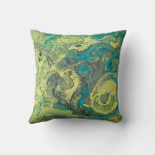 ユニーク絵を描抽象芸術 クッション (裏面)