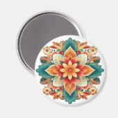 ユニーク美しいの花：珍しく絶妙な開花 マグネット (正面/裏面)