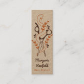 ユニーク美容師名刺 スキニー名刺 (正面)