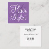 ユニーク美容師 スクエア名刺 (正面/裏面)