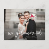 ユニーク脚記結婚録葉書 ポストカード (正面)