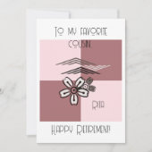 ユニーク芸術的フローラHappy Retiment Card シーズンカード (正面)