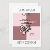 ユニーク芸術的フローラHappy Retiment Card シーズンカード (正面/裏面)