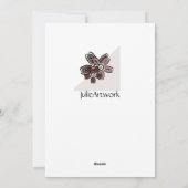 ユニーク芸術的フローラHappy Retiment Card シーズンカード (裏面)