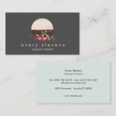 ユニーク芸術的マッサージセラピストホリスティック衛生 名刺 (正面/裏面)