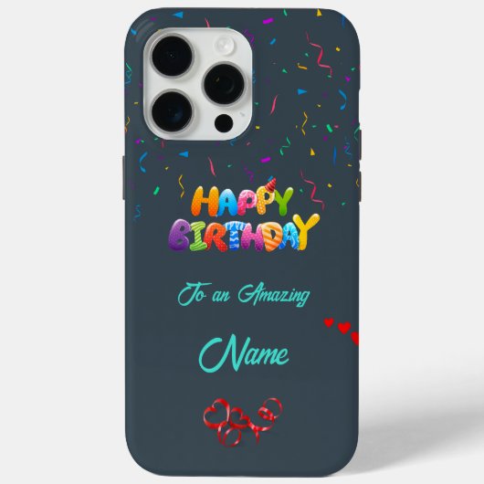 ユニーク誕生日iPhone 15 Pro Maxケース Case-Mate iPhoneケース (裏面)