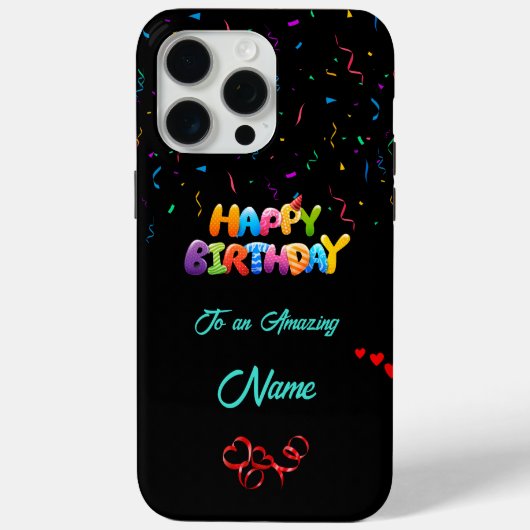 ユニーク誕生日iPhone 15 Pro Maxケース Case-Mate iPhoneケース (裏面)