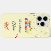ユニーク誕生日iPhone 15 Pro Maxケース Case-Mate iPhoneケース (裏面 (横))