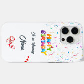 ユニーク誕生日iPhone 15 Pro Maxケース Case-Mate iPhoneケース (裏面 (横))