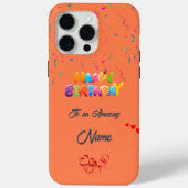 ユニーク誕生日iPhone 15 Pro Maxケース Case-Mate iPhoneケース (裏面)