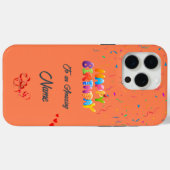 ユニーク誕生日iPhone 15 Pro Maxケース Case-Mate iPhoneケース (裏面 (横))