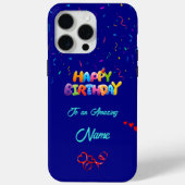 ユニーク誕生日iPhone 15 Pro Maxケース Case-Mate iPhoneケース (裏面)
