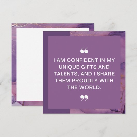 ユニーク贈り前向き証 (正面/裏面)