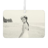 ユニーク贈り物、カップル結婚の写真カスタムのモダン カーエアーフレッシュナー (裏面)