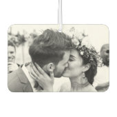 ユニーク贈り物、カップル結婚の写真カスタムのモダン カーエアーフレッシュナー (正面)