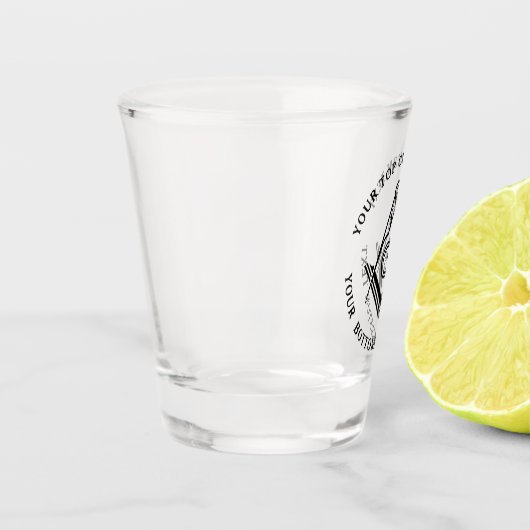 ユニーク贈り物 | フレーパーソナライズされたメーソン ショットグラス (左)