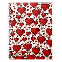 ユニーク赤いハートパターン