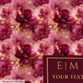 ユニーク赤面ブルゴーニュ金ゴールド水カラーカスタムスロー フリースブランケット