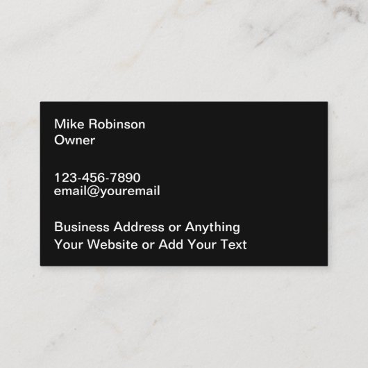 ユニーク車のクール名刺 名刺 (裏面)