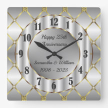 ユニーク金ゴールドシルバーとブラック結婚ズの記念日