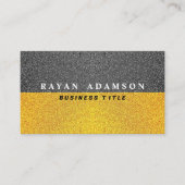 ユニーク金ゴールドブラックグリッター-プロフェッショナルラグジュアリー 名刺 (正面)