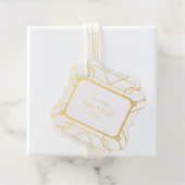 ユニーク金ゴールドブラック素晴らしギャツビー結婚アールデコ フェイバータグ (箱)