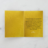 ユニーク金ゴールド写真50周年記念 カード (内部)