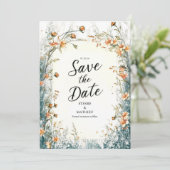 ユニーク開花ワイルドフラワー結婚ズ セーブザデート (スタンド正面)