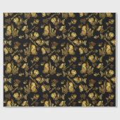 ユニーク魚釣りクリスマスの名前とメッセージの追加 ラッピングペーパー (フラット)