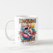 ユニーク、おもしろいカラフル先生評価マグ。 コーヒーマグカップ (左)