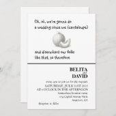 ユニーク,おもしろいカンタローペ結婚式招待状 招待状 (正面/裏面)