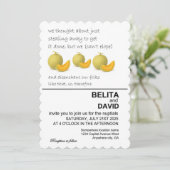 ユニーク,おもしろいカンタローペ結婚式招待状 招待状 (スタンド正面)