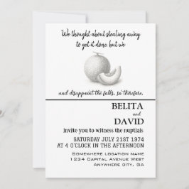 ユニーク、おもしろい結婚式招待状 招待状