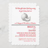 ユニーク、おもしろい結婚式招待状 招待状 (正面/裏面)