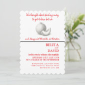 ユニーク、おもしろい結婚式招待状 招待状 (スタンド正面)