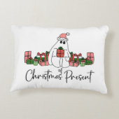 ユニーク かわいい 面白い クリスマス アクセントクッション (裏面)