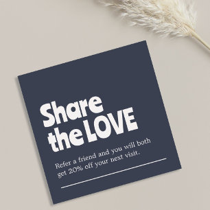 ユニーク オールド ホワイト ブルー ボールド サロン 紹介カード