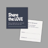 ユニーク オールド ホワイト ブルー ボールド サロン 紹介カード