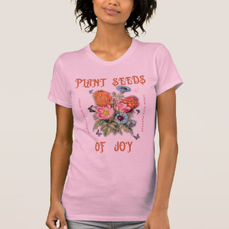 ユニーク,カラフルフローラ,春テーマイメージシャツ Tシャツ