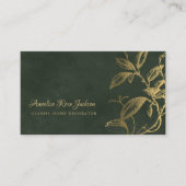 ユニーク クラシック エレガント プロフェッショナル 名刺 (正面)