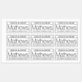 ユニーク&クリエイティブルージングホワイト&ブラック防水 ラベル (シート)