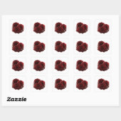 ユニーク シルバー RED ROSES AND COINS ステッカー 印刷 (シート)