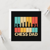 ユニーク チェス ダッド おもしろ レトロ 夕焼け カード (正面/裏面インサイチュ)