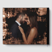 ユニーク テクスチャー ゲスト ブック ローズ ゴールド フォイル ゲストブック (裏面)