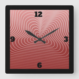 ユニーク&パーソナライズされたカスタムWall Clockデザイン スクエア壁時計