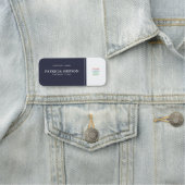 ユニーク&ファッシモダンャルなインディゴダークブルーホワイト 名札 (インサイチュ)