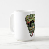 ユニーク&マクールグ熱狂するデザイン:鮮やか抽象芸術 コーヒーマグカップ (正面左)