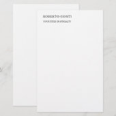 ユニーク モダン シンプル ミニマリスト 便箋 (正面/裏面)